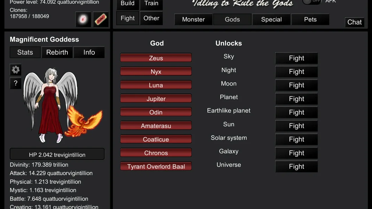 Idling to Rule the Gods screenshot 2