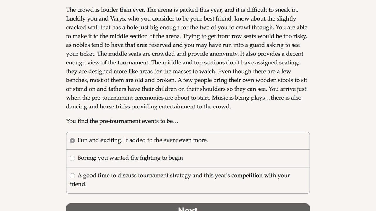 The Great Tournament — Screenshot 4