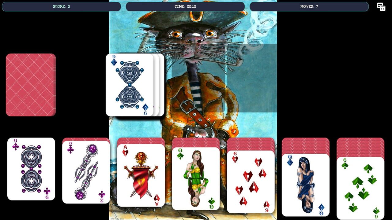 Solitaire - Cat Pirate Portrait Image