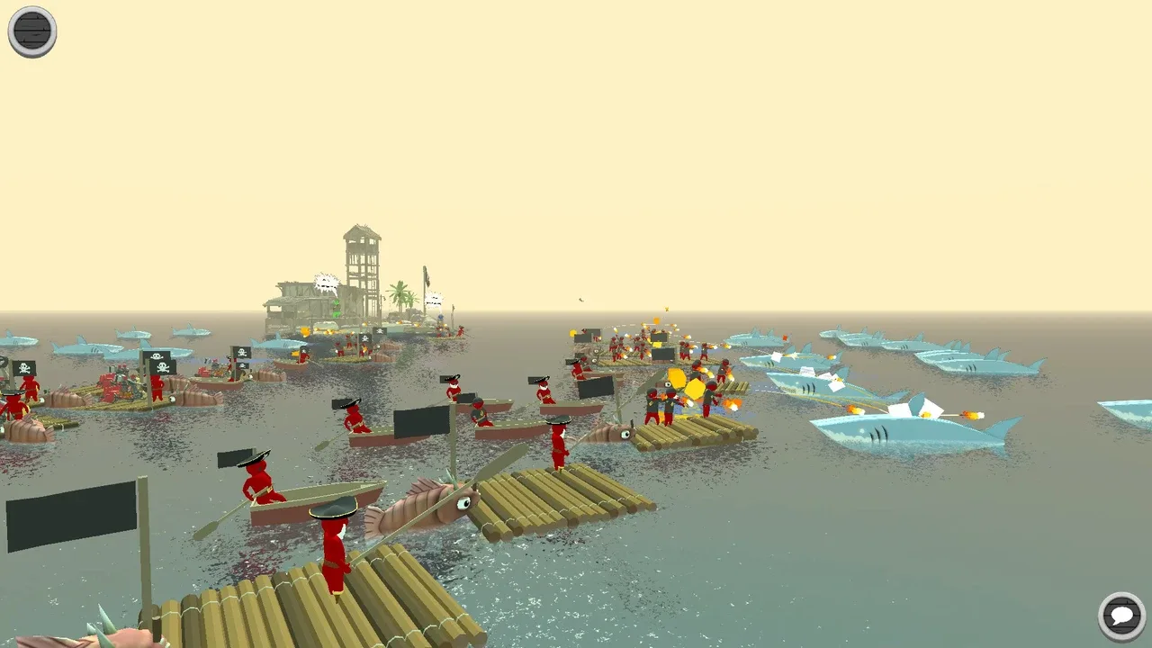 Stupid Raft Battle Simulator banner