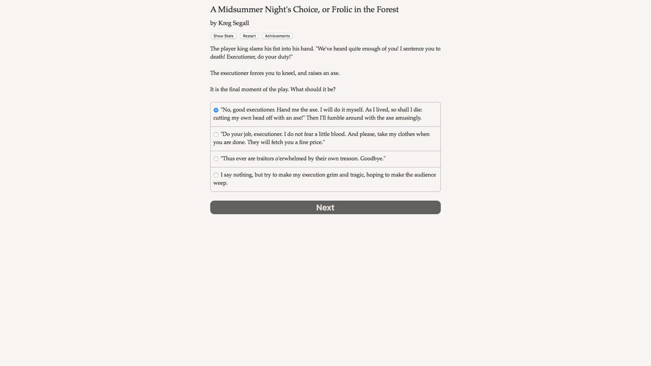 A Midsummer Night's Choice — Screenshot 5