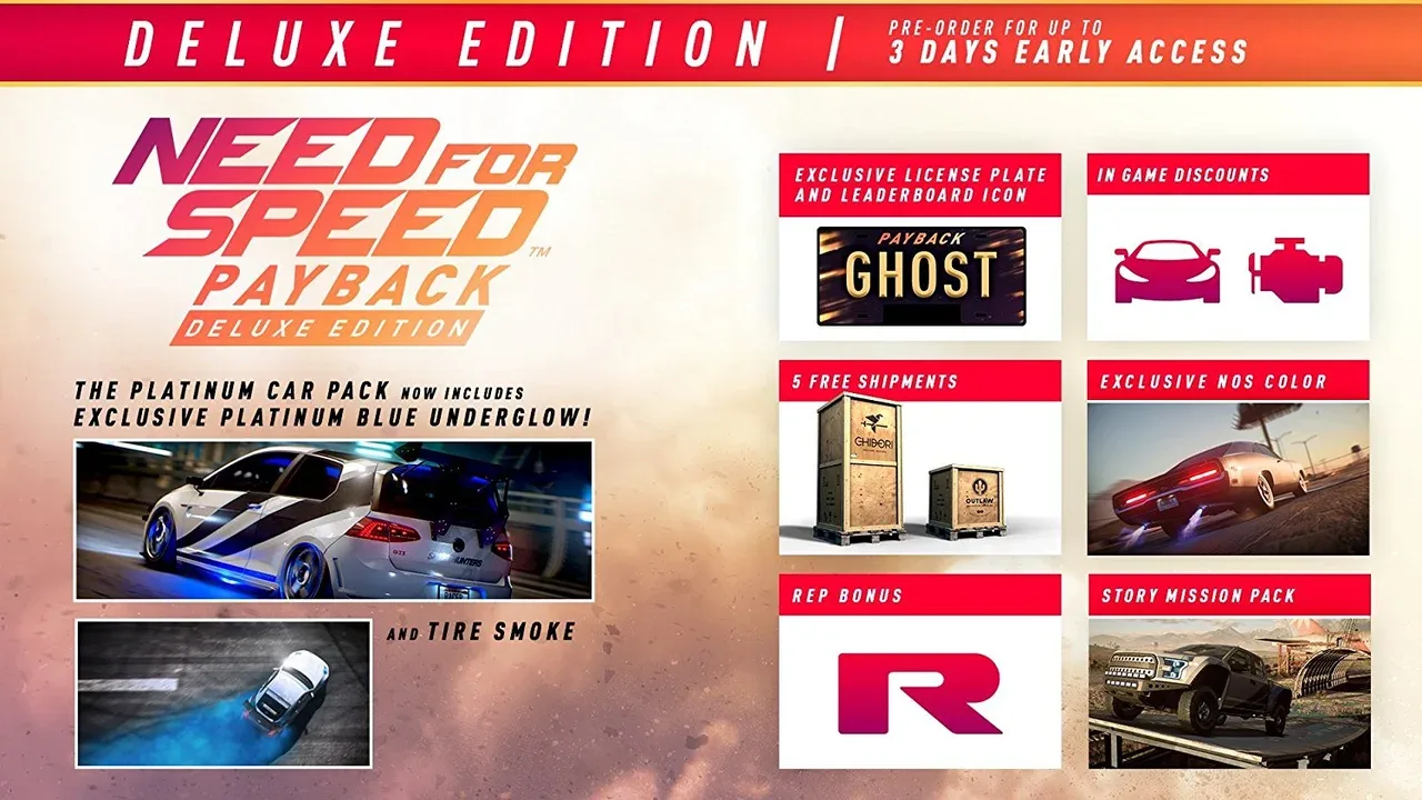 Need for Speed: Payback - Deluxe Edition banner