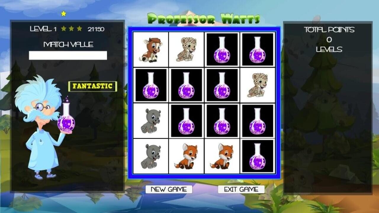 Professor Watts Memory Match: Cute Animals — Screenshot 5