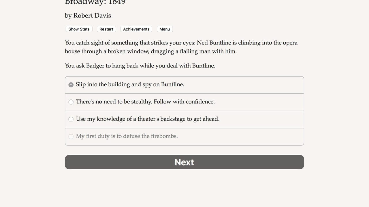 Broadway: 1849 — Screenshot 3