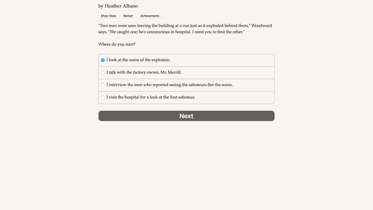 A Study in Steampunk: Choice by Gaslight — Screenshot 3