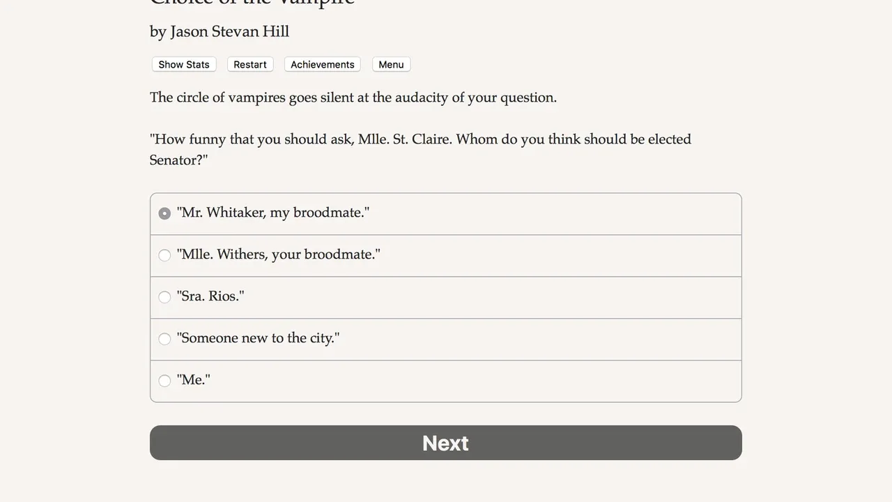 Choice of the Vampire screenshot 5