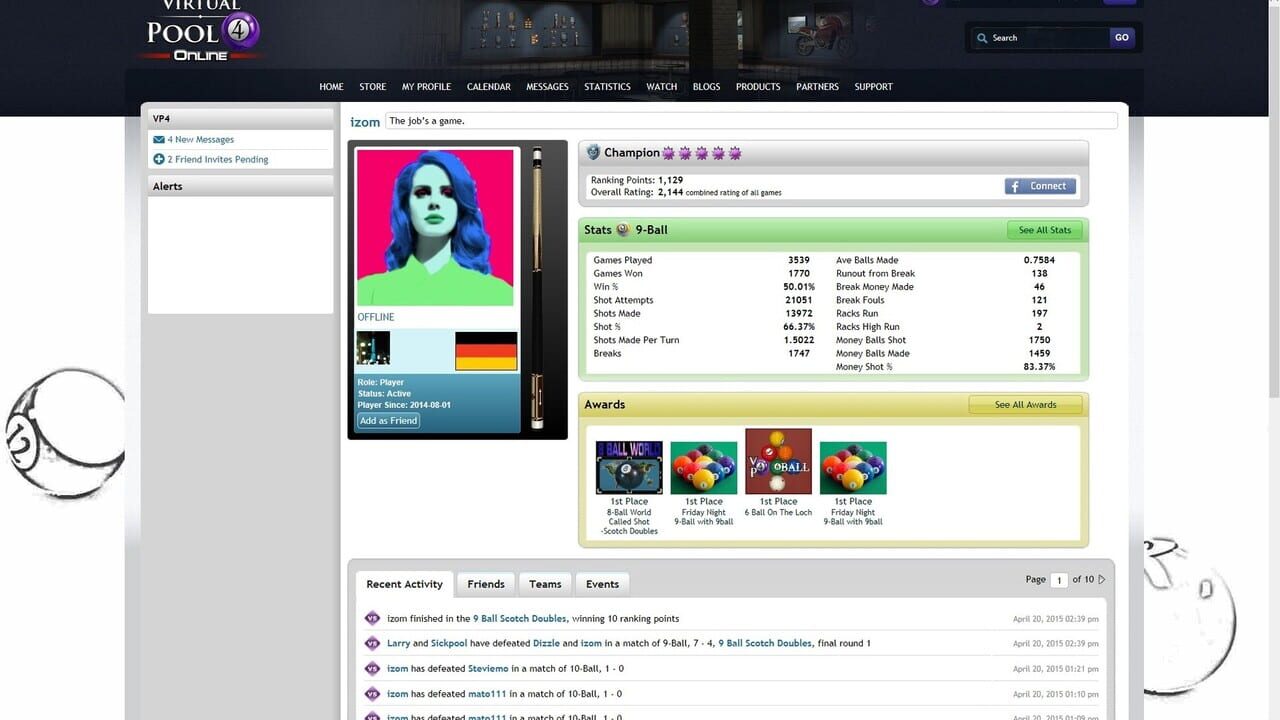 Virtual Pool 4 Online — Screenshot 2