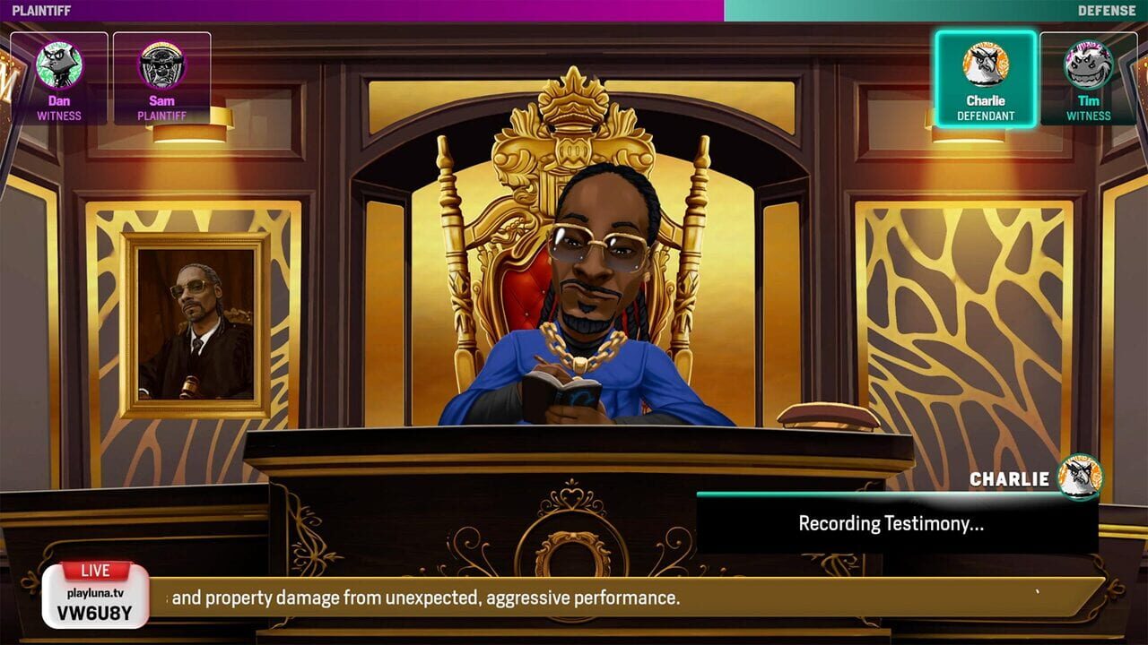 Courtroom Chaos: Starring Snoop Dogg Image