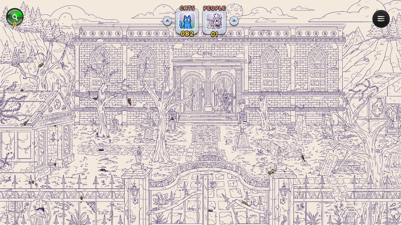 Hidden Cats in Spooky Village Image