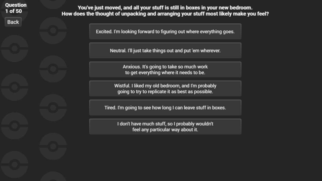 Pokedex-Accurate Dual-Type Pokemon Personality Test — Screenshot 4
