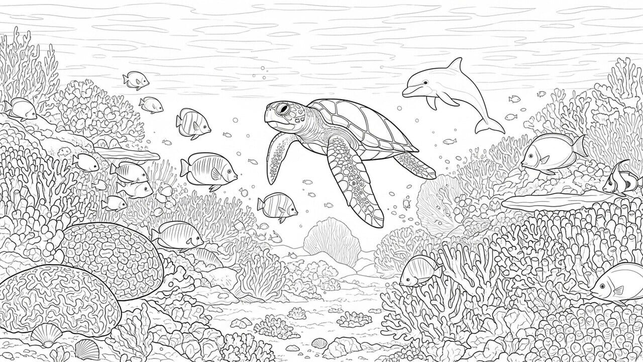 100 Cats Lost in Undersea Wonders Image