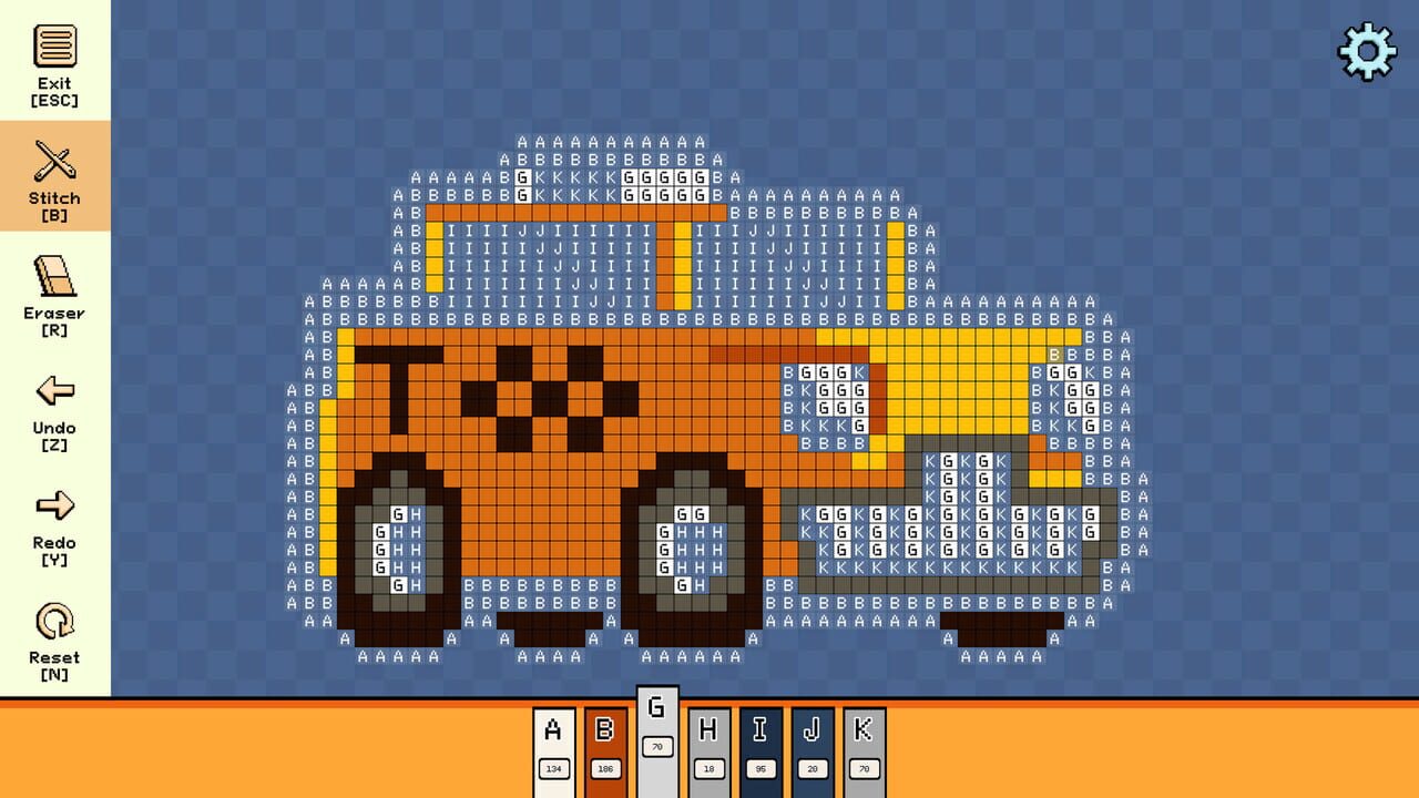Pixel Cross Stitch: Color by Number - Tiny Vehicles Pack 2 — Screenshot 4