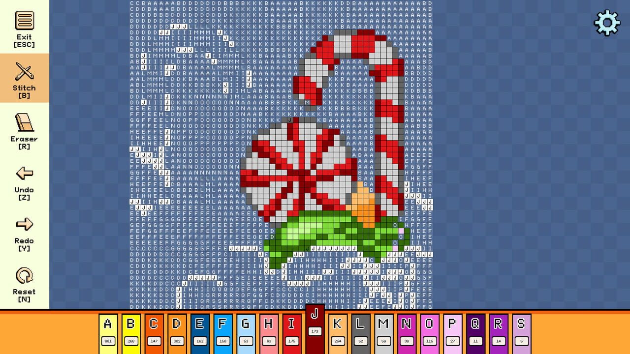 Pixel Cross Stitch: Color by Number - Christmas Pack 3 — Screenshot 4