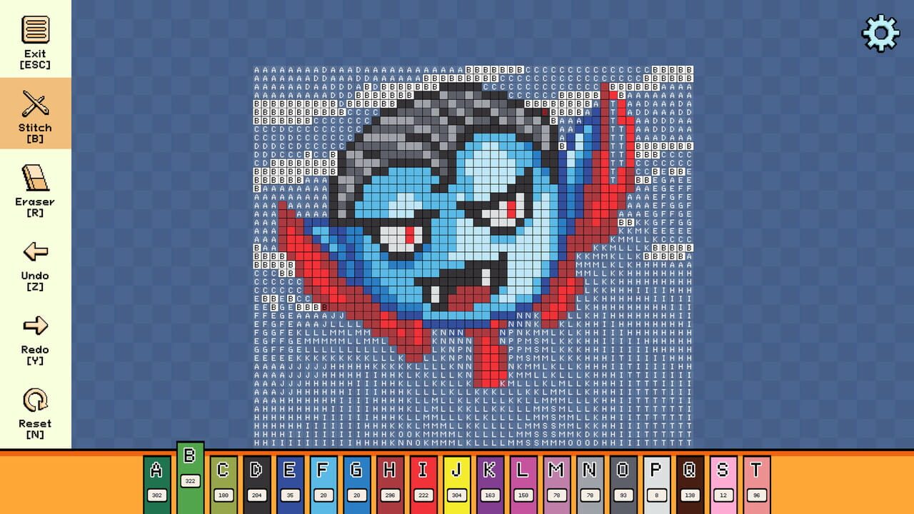 Pixel Cross Stitch: Color by Number - Halloween Pack 2 — Screenshot 2