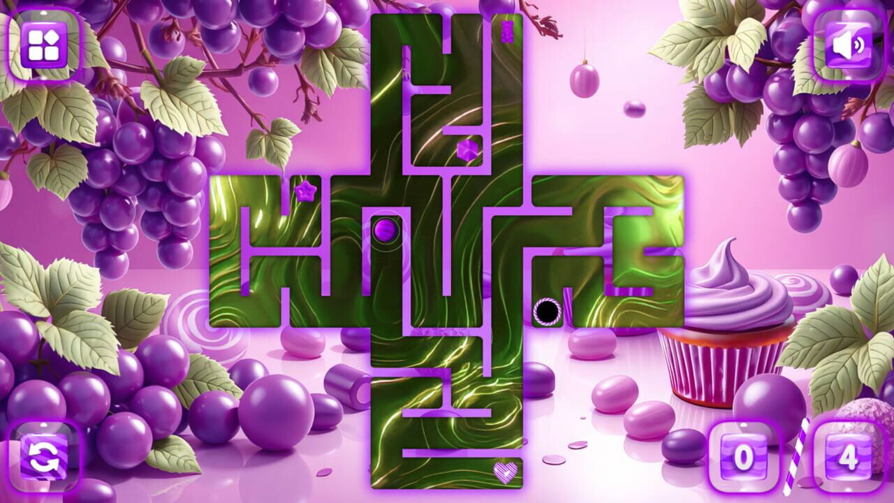 Sweetie Candy Maze: Purple Grape — Screenshot 1