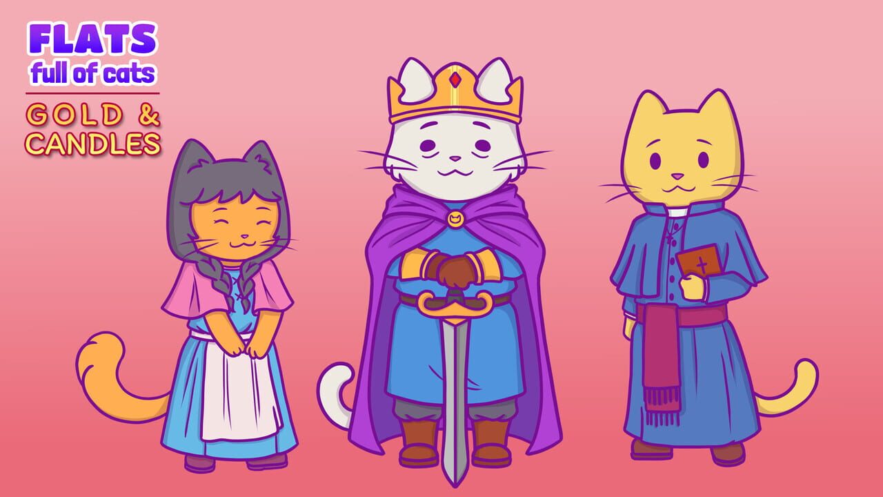 Flats Full of Cats: Gold & Candles Image
