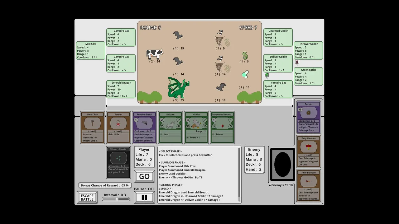 Capture 1 de Wizards & Summons
