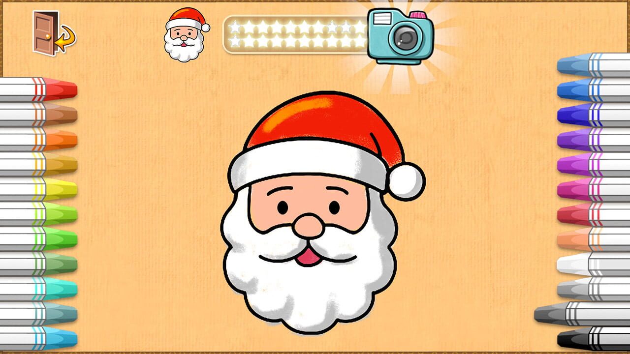 Crayon Christmas Image