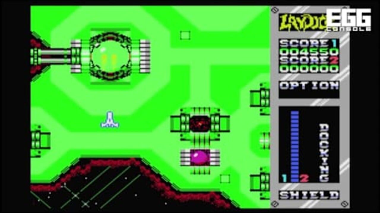 Eggconsole Super Laydock Mission Striker MSX media