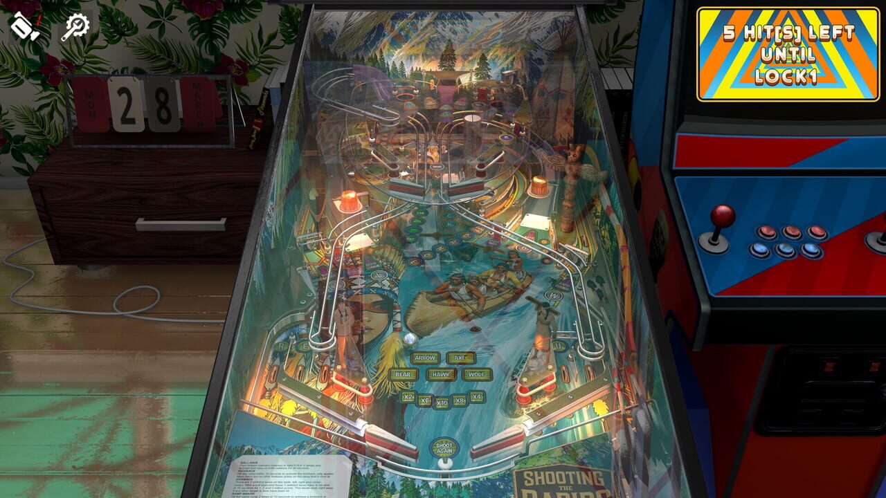 Zaccaria Pinball: Shooting the Rapids Deluxe Pinball Table Image