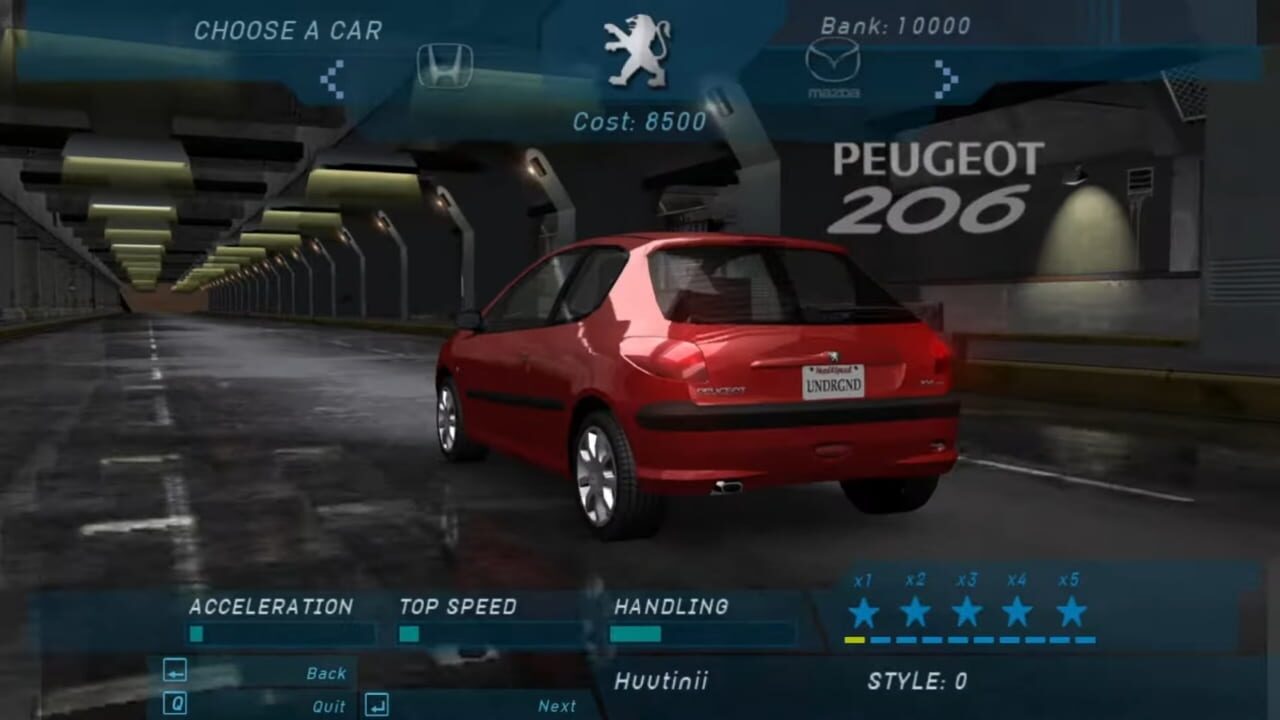 Need for Speed: Underground cover art