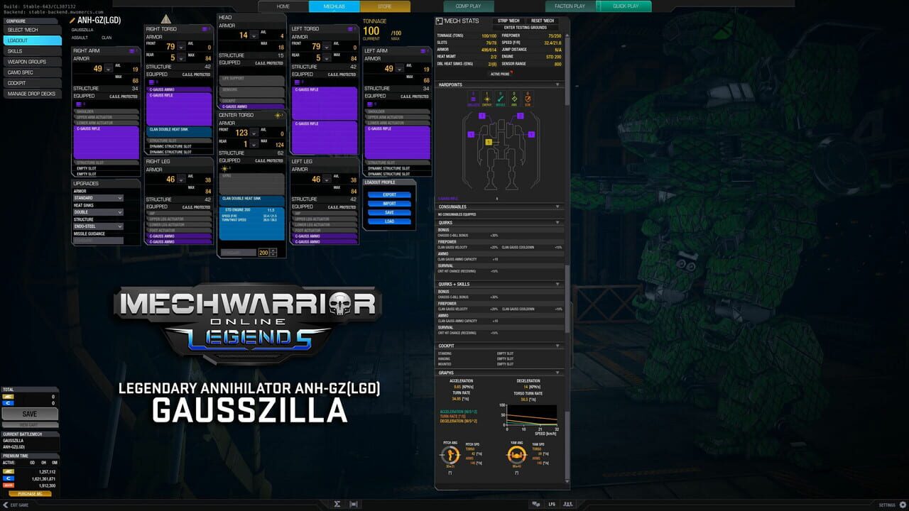 MechWarrior Online: Gausszilla Legendary Mech Pack Image