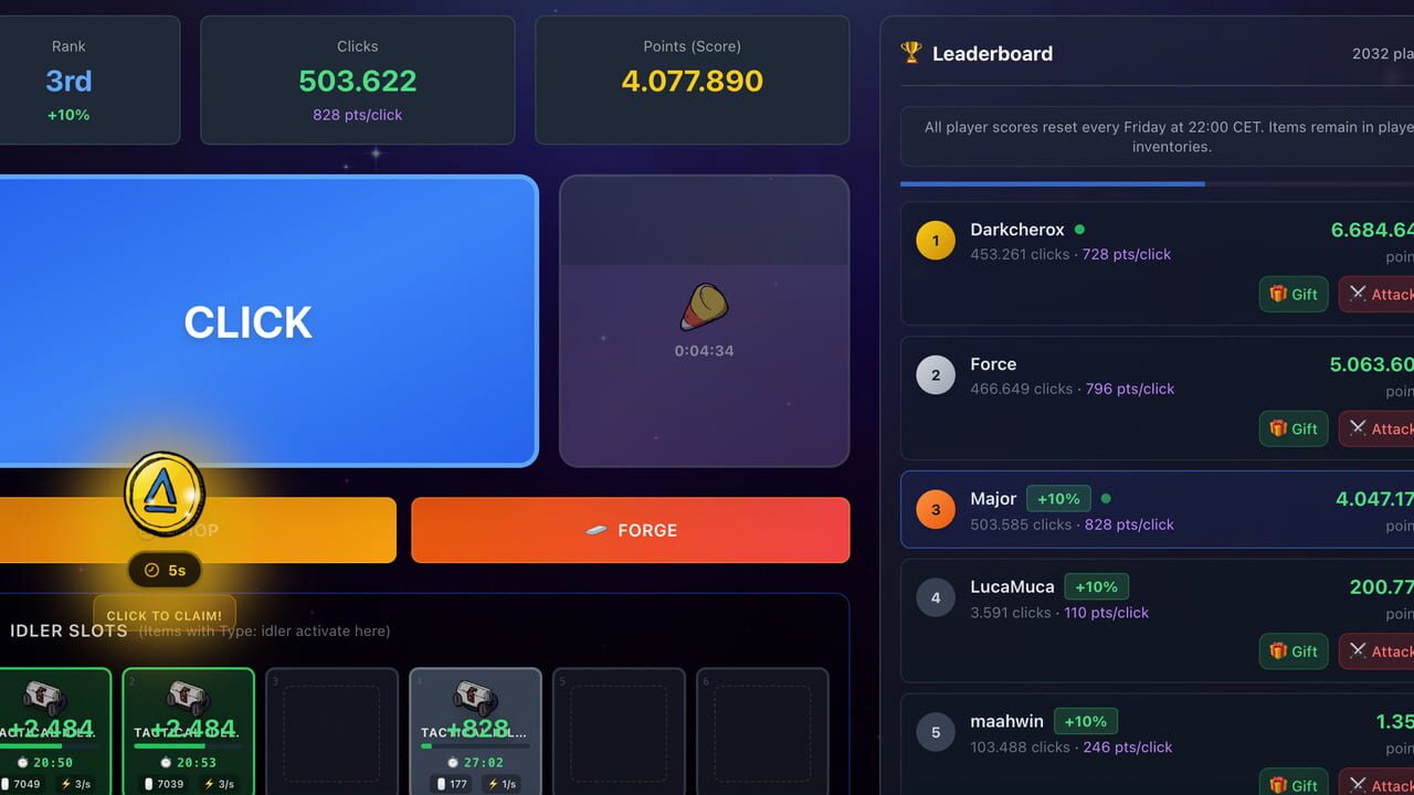 PVPClicker Screenshot 1