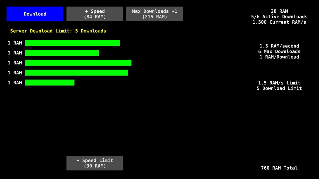 RAM Downloader screenshot 2