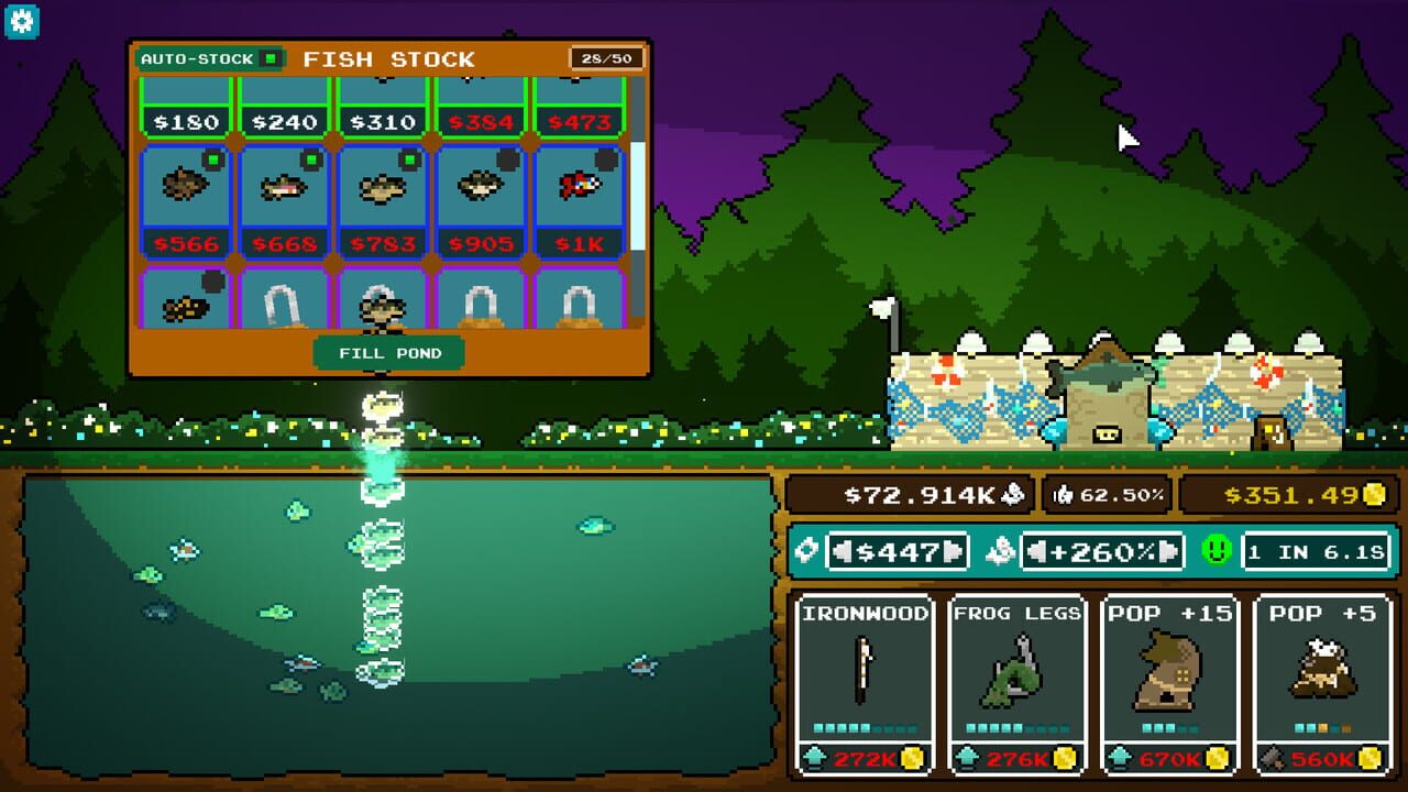 Pocket Idler: Fishing Pond — Screenshot 2
