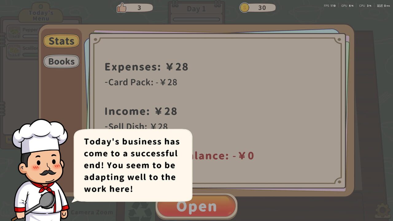 Card Sim: Chinese Restaurant Image