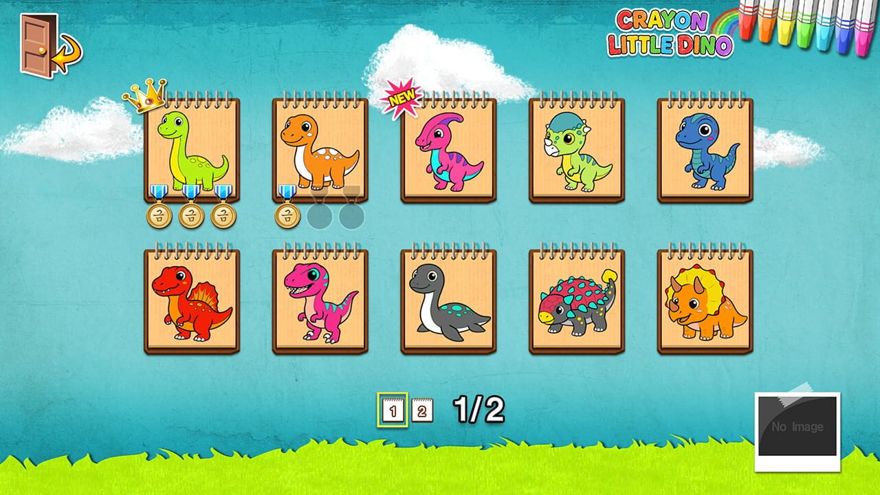 Crayon Little Dino Image