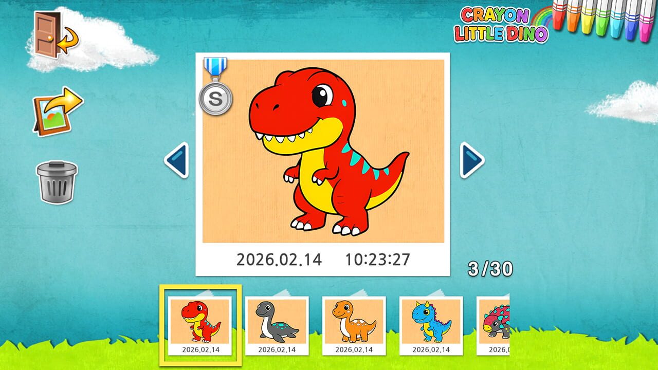 Crayon Little Dino Image