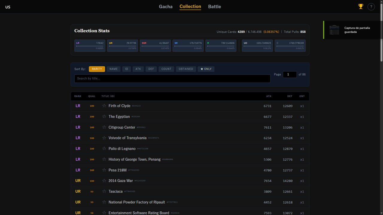 Wikipedia Gacha — Screenshot 2