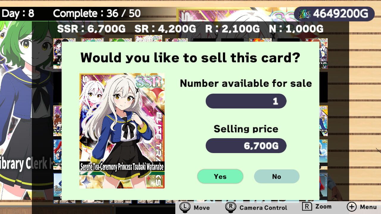 Schoolgirl Card Pull Simulator Screenshot 1