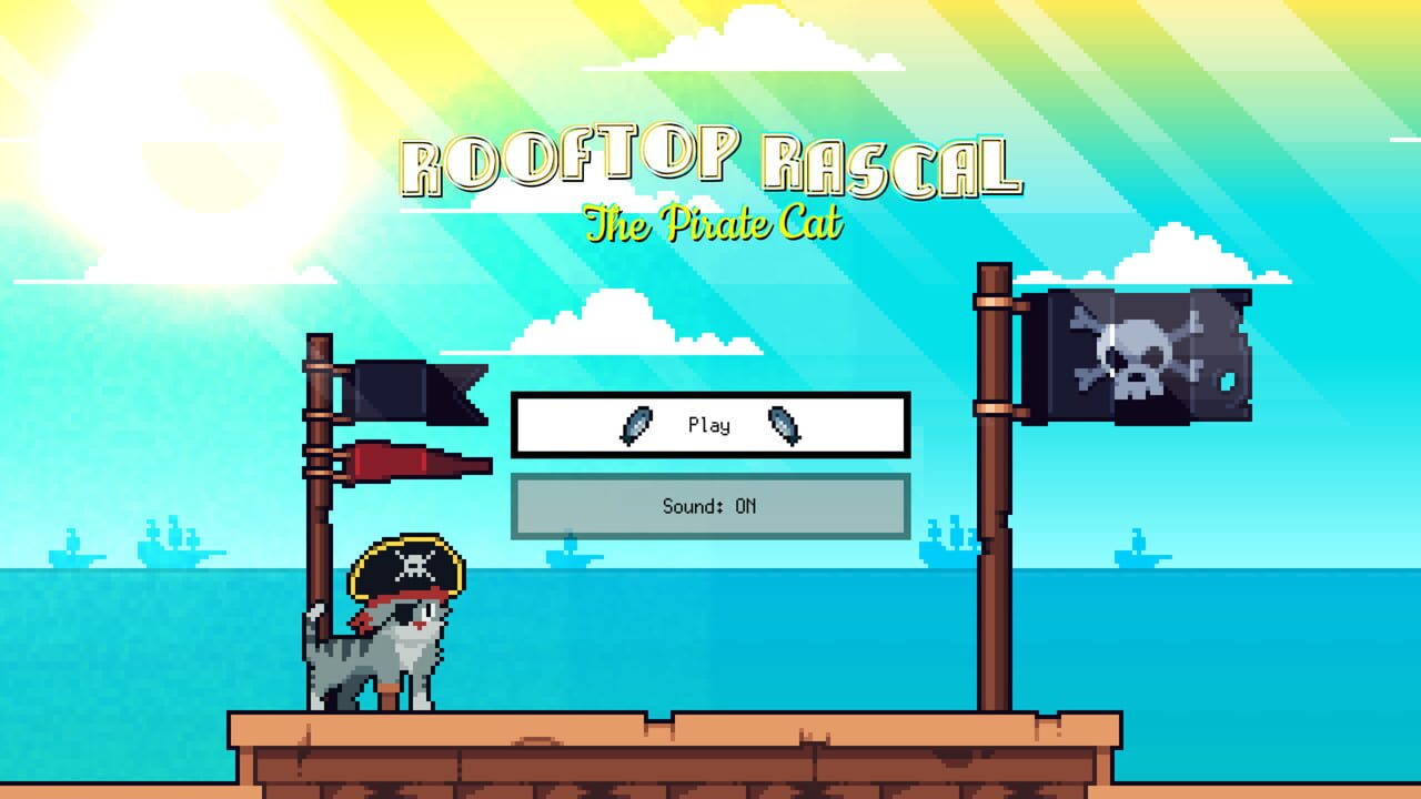 Rooftop Rascal: The Pirate Cat key art