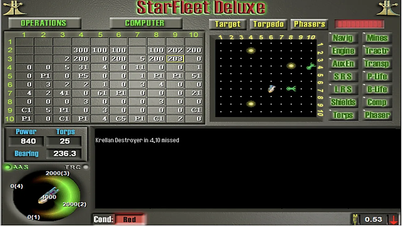 Capture 1 de Star Fleet Deluxe