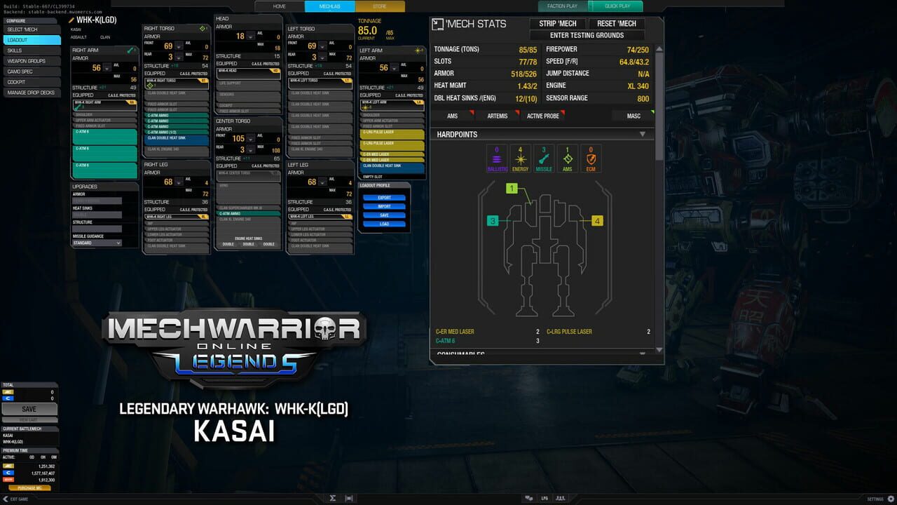 MechWarrior Online: Kasai Legendary Mech Pack Image
