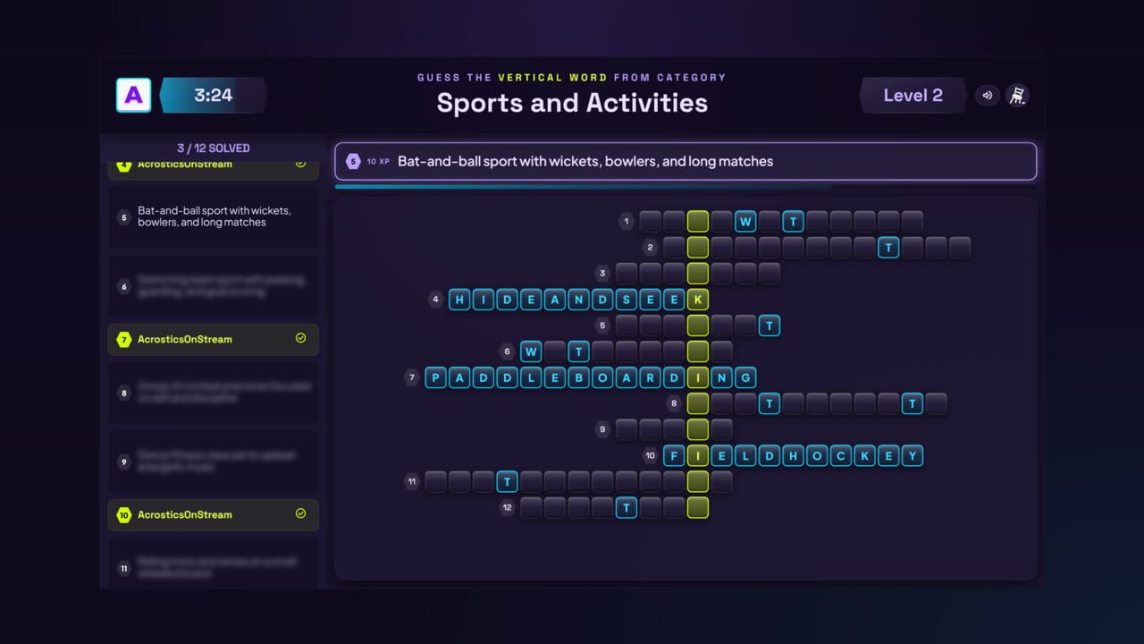 Acrostics on Stream Image