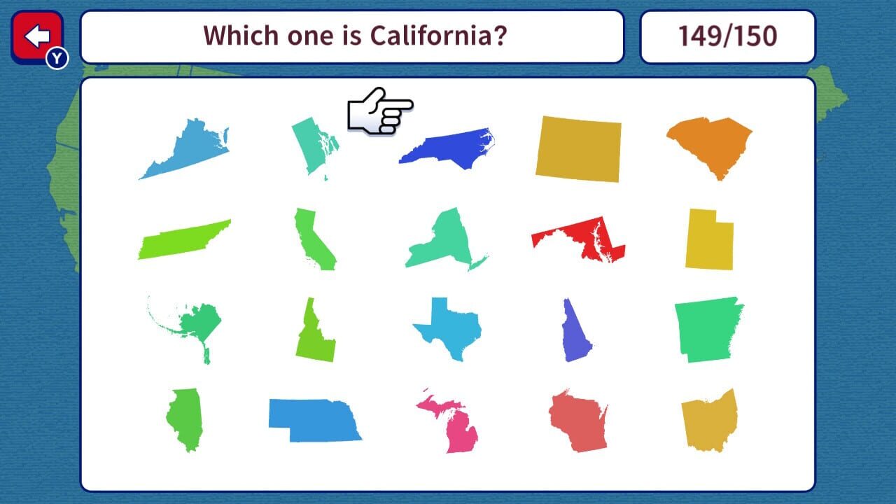 Geo Brain Boost! 50 U.S. States Silhouette Quiz Image