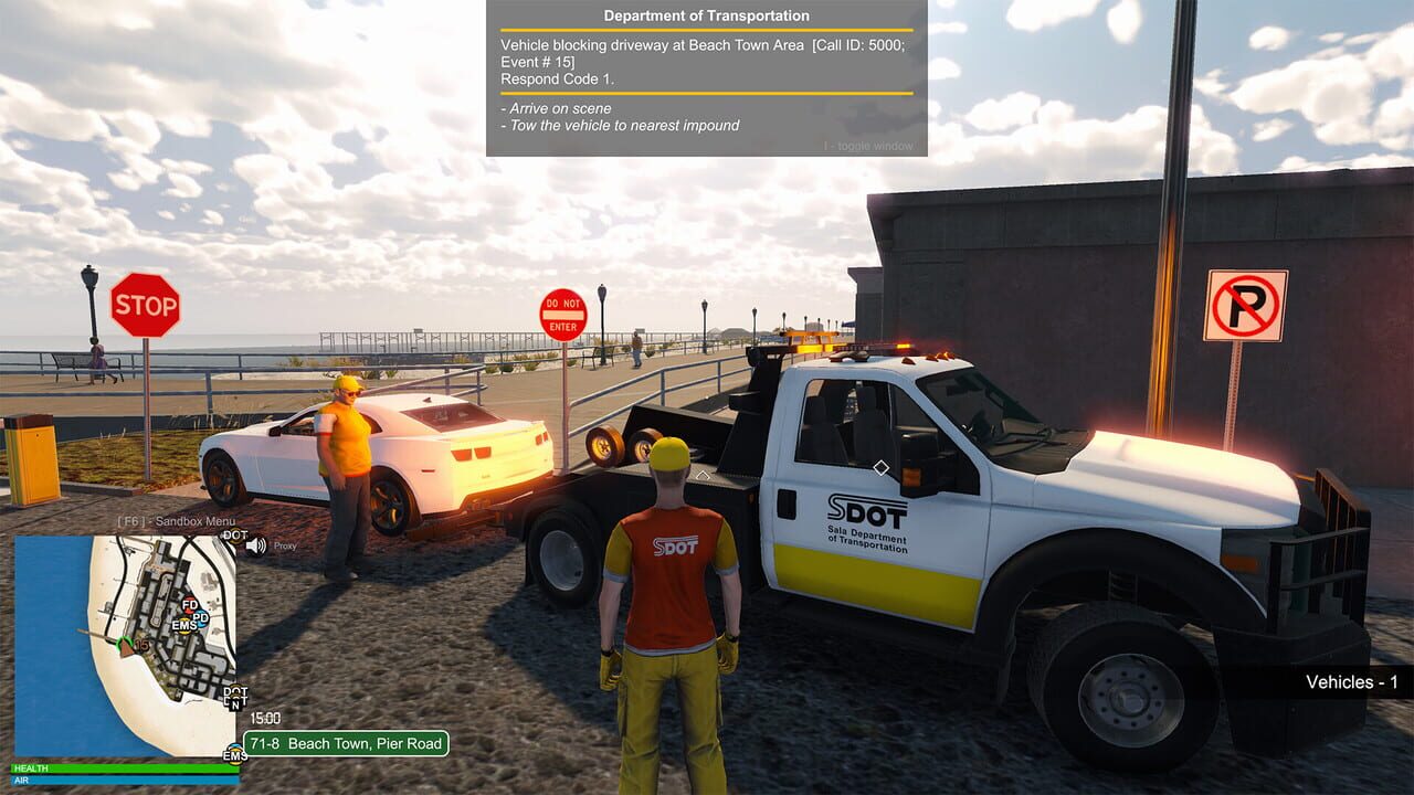 Flashing Lights: Department of Transportation Image