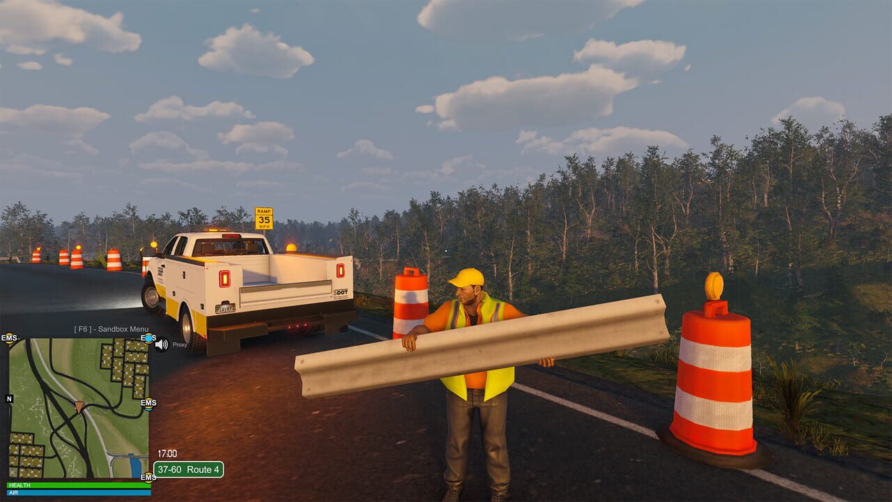Flashing Lights: Department of Transportation Image