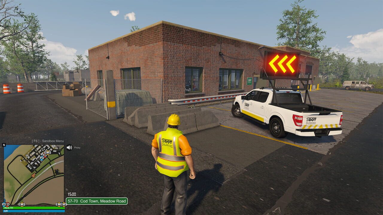 Flashing Lights: Department of Transportation Image