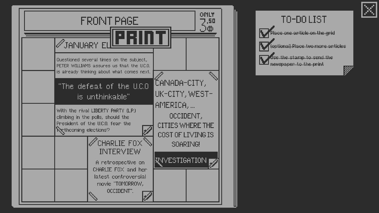 Front Page screenshot 1