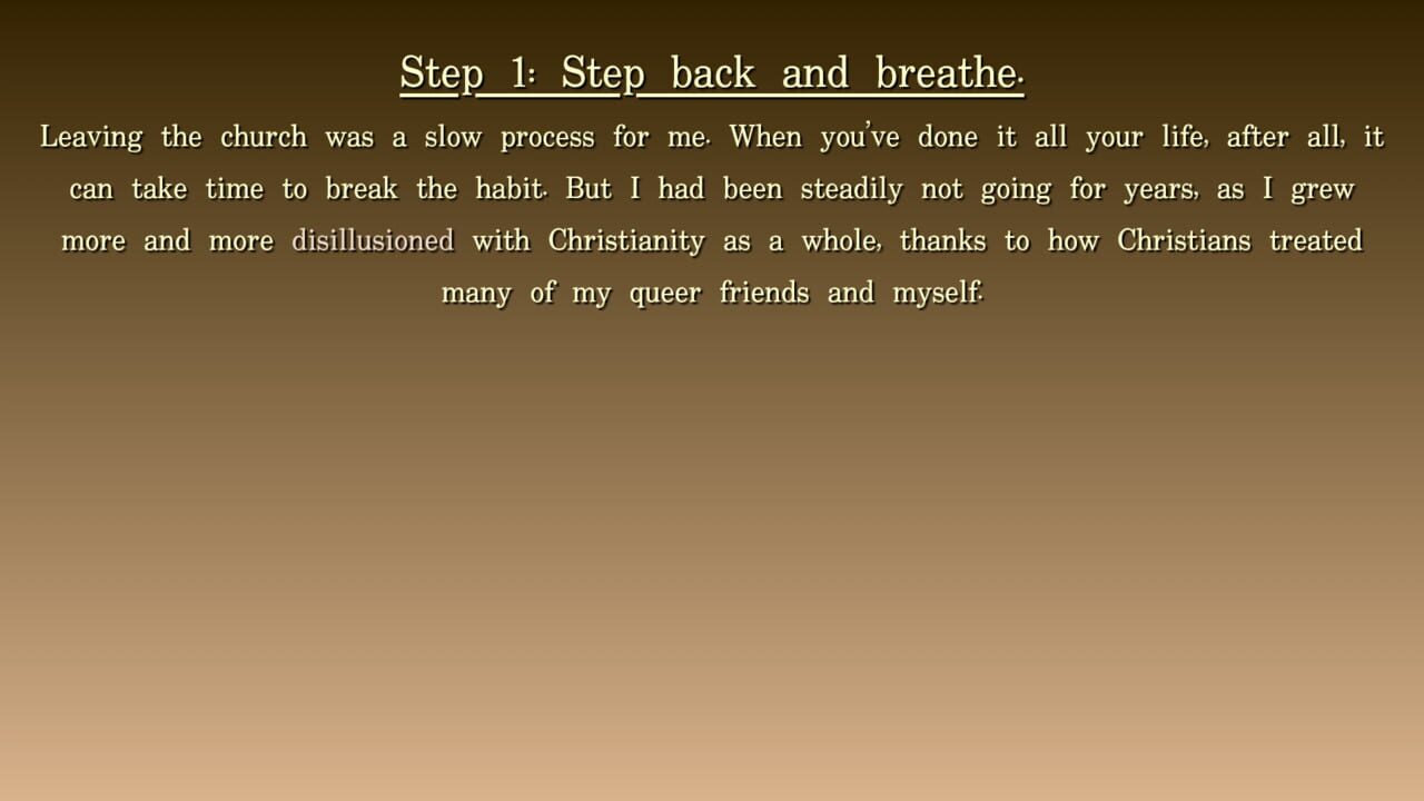 How to Survive Religious Trauma — Screenshot 2