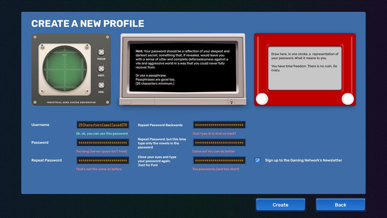 Video Game Menu: The Game Screenshot 1