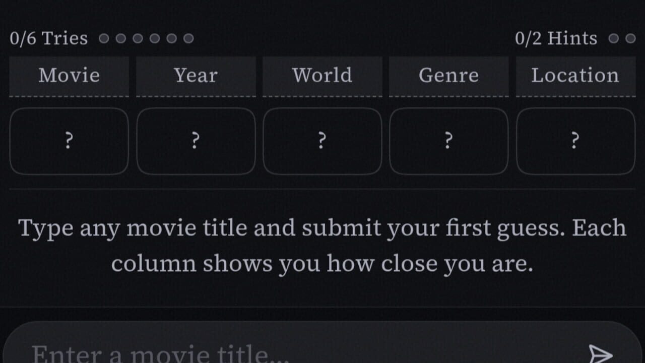 Moviedle Screenshot 1
