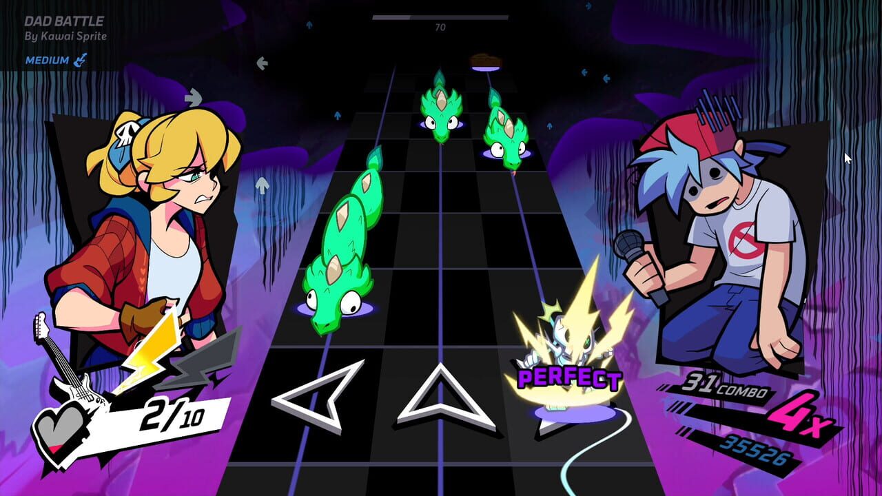 Rift of the NecroDancer: Friday Night Funkin' - "Dad Battle" - Kawai Sprite Image