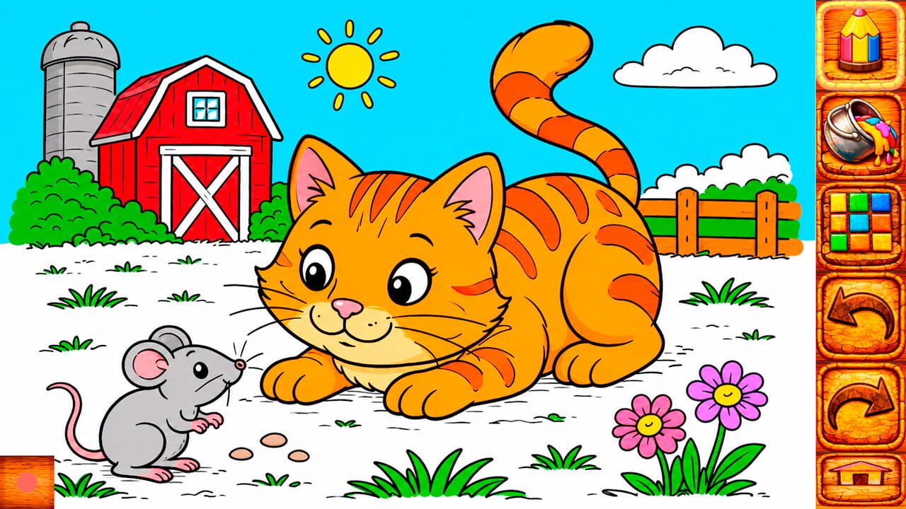 Animal Farm Coloring Book for Kids & Toddlers Image
