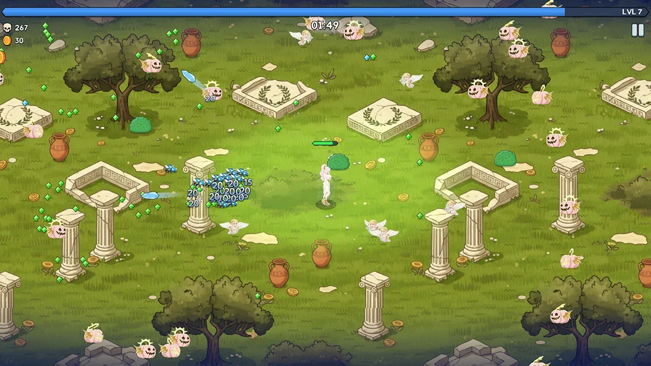 Capture 1 de Aphrodite Evolve Weapons Survivor: Greek Gods Versus Heaven