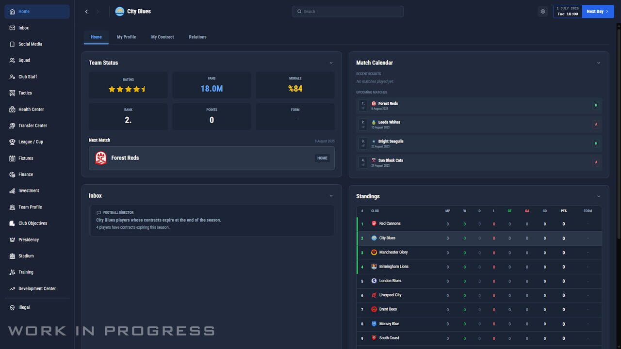 Pro Soccer Manager 27 Screenshot 1